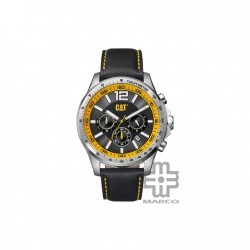 Caterpillar Boston Chrono AD-143-34-137 Black Yellow Leather Chrono Analog Watch | 44M | 2Y Warranty