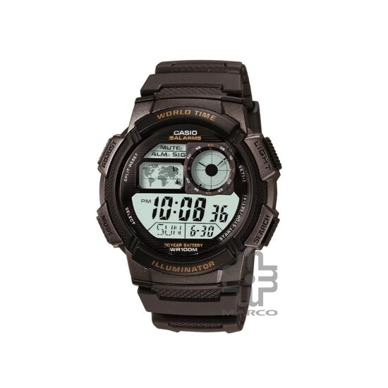 Casio General AE-1000W-1AV Black Resin Band Men Sports Watch