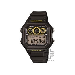 Casio General AE-1300WH-1AV Black Resin Band Men Watch