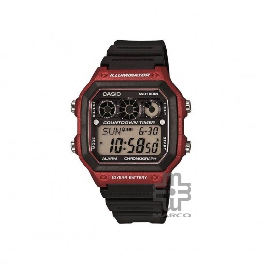 Casio General AE-1300WH-4AV Black Resin Band Men Watch