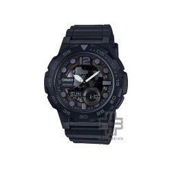 Casio General AEQ-100W-1BV Black Resin Band Men Youth Watch