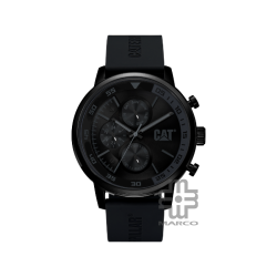 Caterpillar Sail AK-169-21-121 | All Black Silicone | Analog Watch | Multi Movement | 46MM | 2Y Warranty