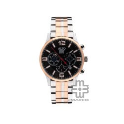 ALTO AL-2007178SRG Silver + Rose Gold Stainless Steel Band Men Watch