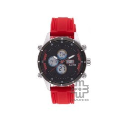 ALTO AL-2007181SS Red Silicon Band Men Watch