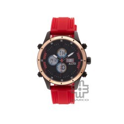 ALTO AL-2007182RBS Red Silicon Band Men Watch