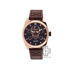 ALTO AL-2008187M-5A Brown Pu Strap Band Men Watch