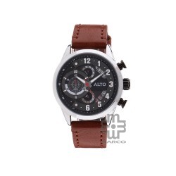 ALTO AL-2008188M-1B5 Brown Pu Strap Band Men Watch