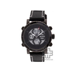 ALTO AL-2008189M-1B Black Pu Strap Band Men Watch