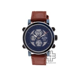 ALTO AL-2008189M-2B5 Brown Pu Strap Band Men Watch