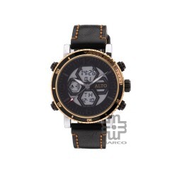 ALTO AL-2008189M-9B1 Black Pu Strap Band Men Watch