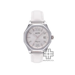 ALTO AL-2111190F-7A Light Grey Leather Band Women Watch