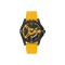 Caterpillar Newport AM-161-27-127 Black Yellow Silicone Analog Watch | 3 Hand Movement | 44MM | 2Y Warranty