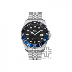 Caterpillar R-TYPE AO-141-11-126| Black & Blue Stainless Steel | Analogue Watch | 100M | 43MM | 2Y Warranty