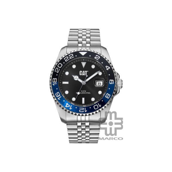 Caterpillar R-TYPE AO-141-11-126| Black & Blue Stainless Steel | Analogue Watch | 100M | 43MM | 2Y Warranty