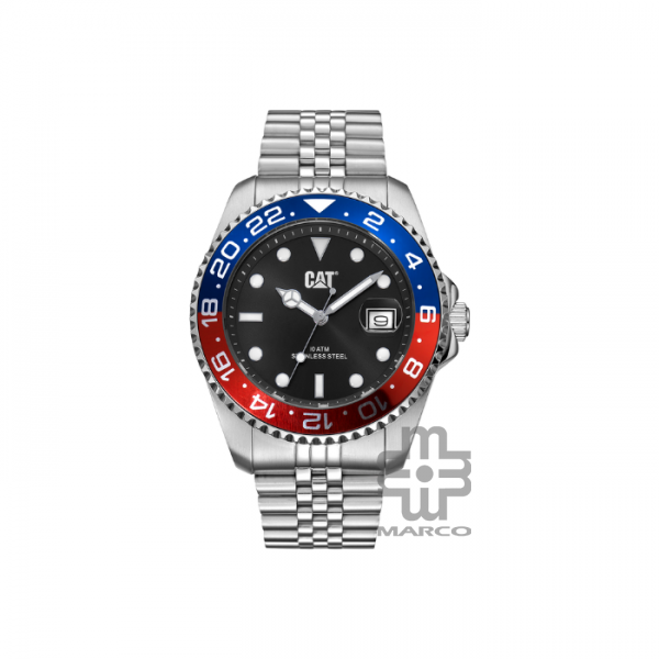 Caterpillar R-TYPE AO-141-11-128| Blue & Red Stainless Steel | Analogue Watch | 100M | 43MM | 2Y Warranty