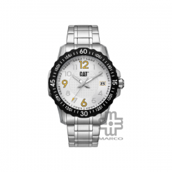 Caterpillar DOWNFORCE AP-141-11-212 | Black & White Stainless Steel | Analog Watch | 10 ATM | 44MM | 2Y Warranty