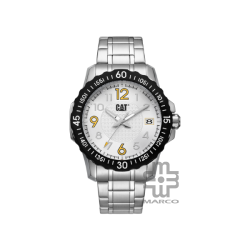 Caterpillar DOWNFORCE AP-141-11-212 | Black & White Stainless Steel | Analog Watch | 10 ATM | 44MM | 2Y Warranty