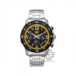 Caterpillar DOWNFORCE MULTI AP-149-11-117 | Black Yellow Stainless Steel | Analog Watch | 10 ATM | 44MM | 2Y Warranty