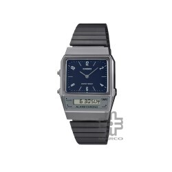 Casio Vintage AQ-800EB-2A Black Stainless Steel Band Men Watch / Women Watch / Unisex Watch