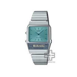 Casio Vintage AQ-800EC-2A Silver Stainless Steel Band Women / Men / Unisex Watch