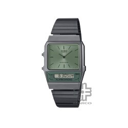 Casio Vintage AQ-800ECGG-3A Gray Stainless Steel Band Women / Men / Unisex Watch