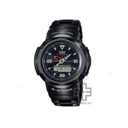 Casio G-Shock AWM-500-1A Light Black Stainless Steel Band Men Watch