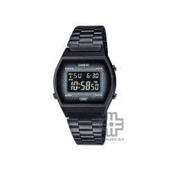 Casio Vintage B640WBG-1B Black Stainless Steel Band Men Watch / Women Watch