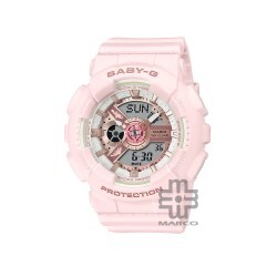 [Limited Edition] Casio Baby-G x Aqua Planet BA-110AQ-4A Pink Bio-Based Resin Band Women Sports Watch