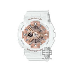 Casio Baby-G BA-110X-7A1 White Resin Band Women Sports Watch