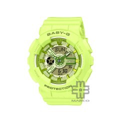 Casio Baby-G BA-110YK-3A Light Green Resin Band Women Sports Watch