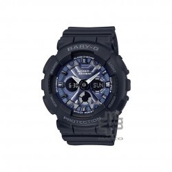 Casio Baby-G BA-130-1A2 Black Resin Band Women Sports Watch