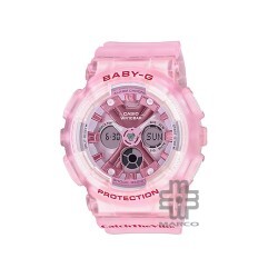 Casio Baby-G BA-130CV-4A Pink Semi-trans Resin Band Women Sports Watch