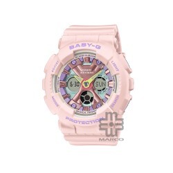 Casio Baby-G Metallic Dial Series BA-130PM-4A Pink Resin Band Women Sports Watch