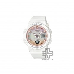 Casio Baby-G BGA-250-7A2 White Resin Band Women Sports Watch