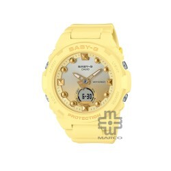 Casio Baby-G BGA-320-9A Yellow Resin Band Women Sports Watch