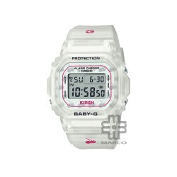 [Limited Edition] Casio Baby-G x Kirsh BGD-565KRS-7 Translucent White Resin Band Women Sports Watch