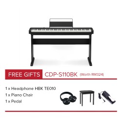 CASIO Digital Piano CDP-S110BK Black (Full Package)