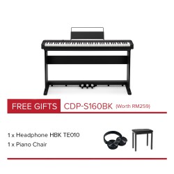 CASIO Digital Piano CDP-S160BK Black (Education Package)