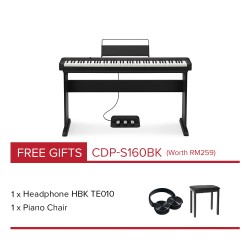 CASIO Digital Piano CDP-S160BK Black (Full Package)