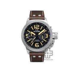 TW Steel CS34-50MM Dark Brown Leather Band Men Watch