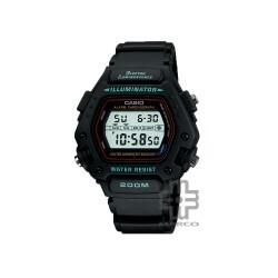 Casio General DW-290-1V Black Resin Band Men Watch 