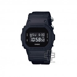 Casio G-Shock DW-5600BBN-1 Black Cloth Band Men Sports Watch