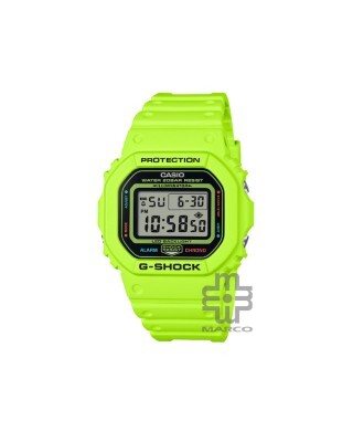 Casio G-Shock Energy Pack Series DW-5600EP-9 Yellow Bio-Based Resin Band Men Sports Watch