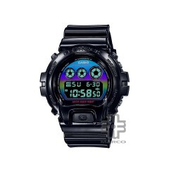 Casio G-Shock Virtual Rainbow Series DW-6900RGB-1 Black Resin Band Men Sport Watch