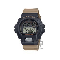 Casio G-Shock Two-Tone Utility Series DW-6900TU-1A5 Brown Resin Band Men Sports Watch