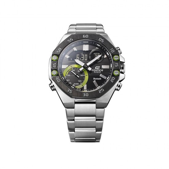 Casio Edifice ECB-10DB-1A9 Silver Stainless Steel Band Men Watch