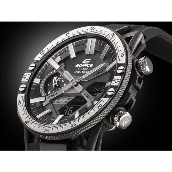 Casio Edifice ECB-2000TP-1A Black Resin Band Men Watch