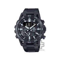 Casio Edifice ECB-40BK-1A Black Stainless Steel Band Men Watch