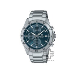 Casio Edifice EFR-526D-2AV Silver Stainless Steel Band Men Watch