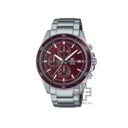 Casio Edifice EFR-526D-5CV Silver Stainless Steel Band Men Watch